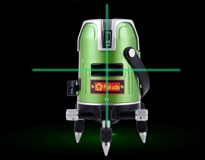 Free shipping fukuda trena 360 degree self levelling green line laser level instrument ek-468gj | Инструменты