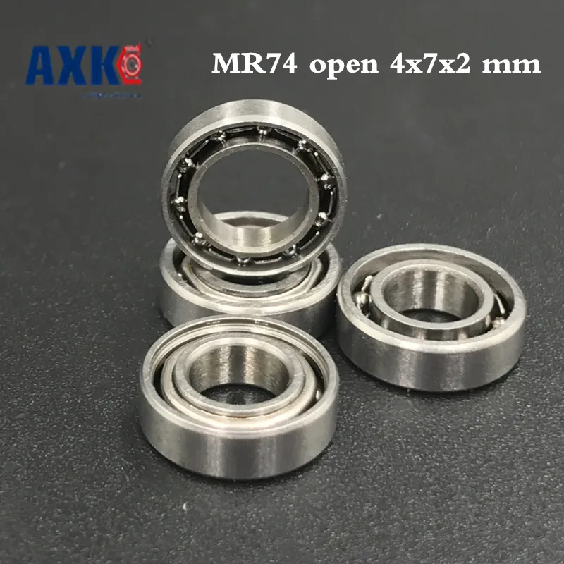 

2023 Real Rushed Steel Ball Bearing Free Shipping 10 Pcs Open Type Mr74 Bearings 4x7x2 Mm Miniature Ball L-740