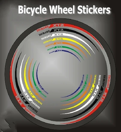bike wheel sticker design
