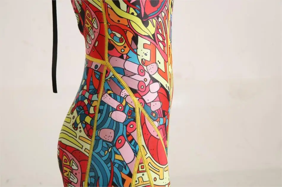 Women's Hooded Jumpsuit with Full Body Rash Guards - Hisea Lycra Fabric Surfing Suit image 6