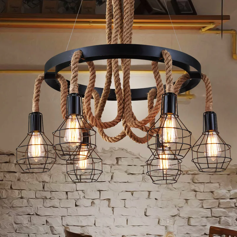 

Nordic retro pendant lights Industrial Edison Light fixtures Vintage Spider Pendant Lamp Loft Antique Adjustable industrie Light
