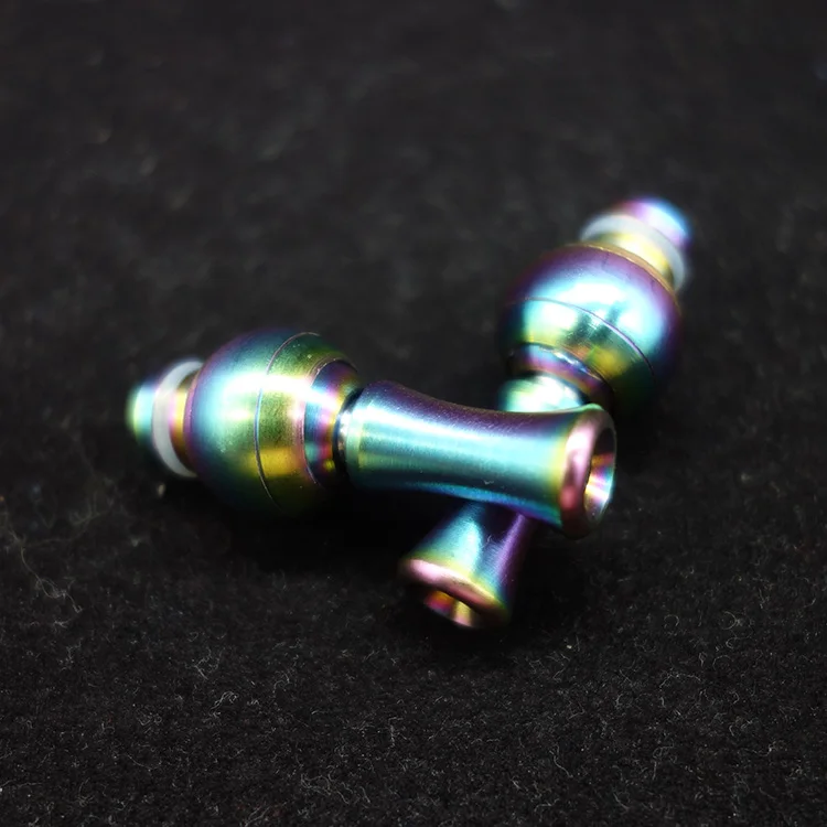 

rainbow colour stainless steel ss 510 drip tip rotating 360 driptip 510 long drip tips for RDA RTA