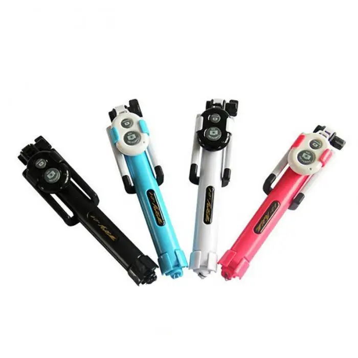 Mini Selfie Stick Mini Tripod Contractible With Bluetooth Remote Control For iOS& Android ND998