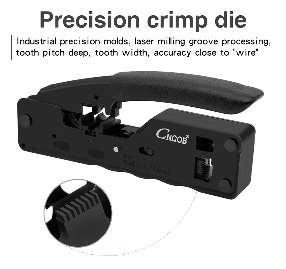 CNCOB кабель щипцы, хвост клип разъем сетевой кабель зажим, RJ45 8P сети RJ11 RJ12 6P телефон, компьютер обжимной инструмент