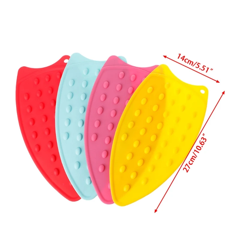 Blue HENGSONG Silicone Iron Rest Pad Ironing Heat Resistant Mat 