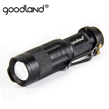

Goodland Led Flashlight Zoomable Tactical Flashlight 3-Mode Led Torch Portable Mini Penlight Lanterna 18650 14500 Battery