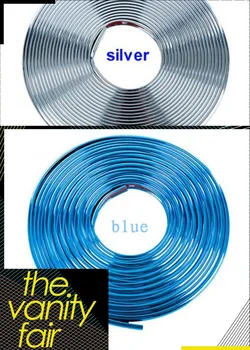 

8M car-styling car chrome decorate stickers For hiunday tucson 2016 audi a4 b6 volkswagen polo nissan juke mazda cx5 accessories