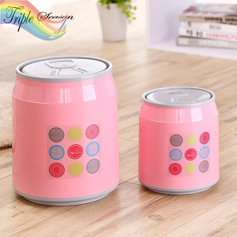 Sale 1 piece Desktop Trash Cans Candy Colors Creative Household Trumpet