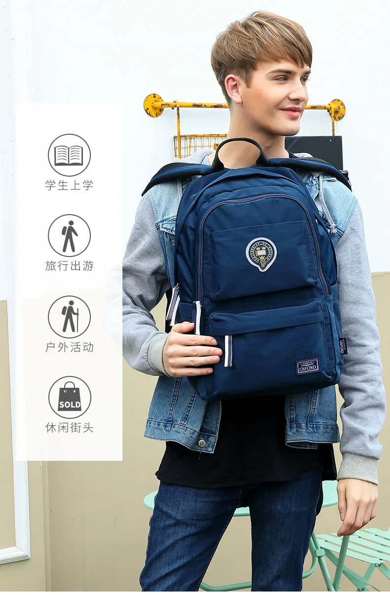 Оксфордский Детский рюкзак, школьная сумка для мальчиков и девочек