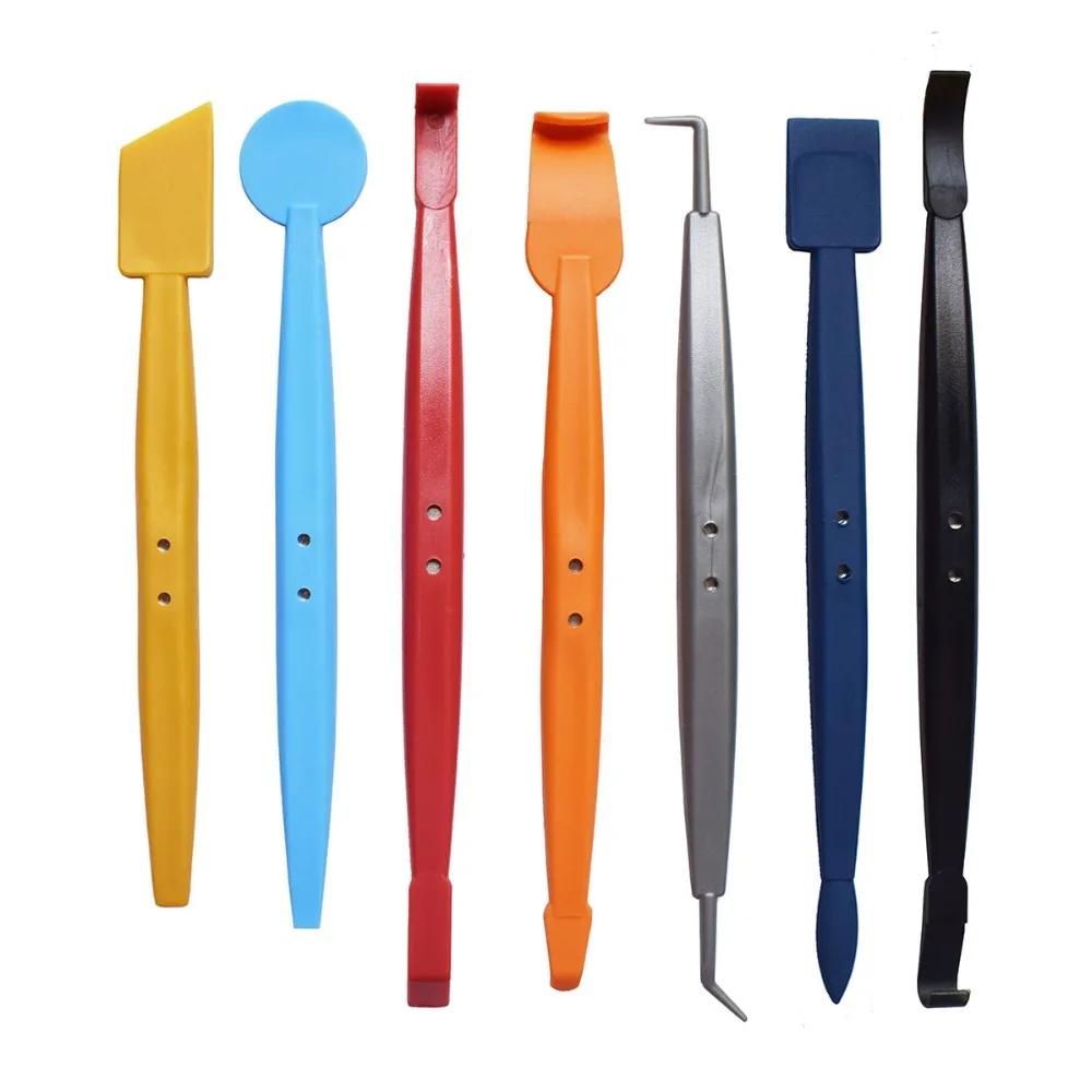 7 in 1 Magnet Squeegee Car Sticker Old Glue Remover Magnetic Long Handle Hook Kit Window