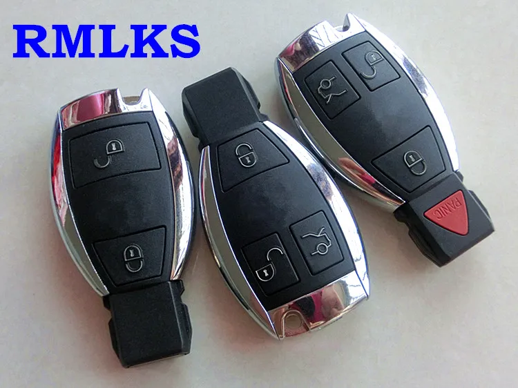

RMLKS 3 4 Buttons Remote Car Key Shell Key Replacement Fit For Mercedes Benz Year 2000+ Control Key Shell BGA NEC Key Fob