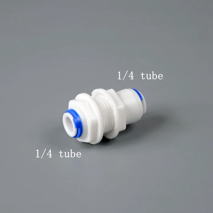 Quick Connector for Drinking Water and RO Filter Systems, 1/4 OD PE Tube