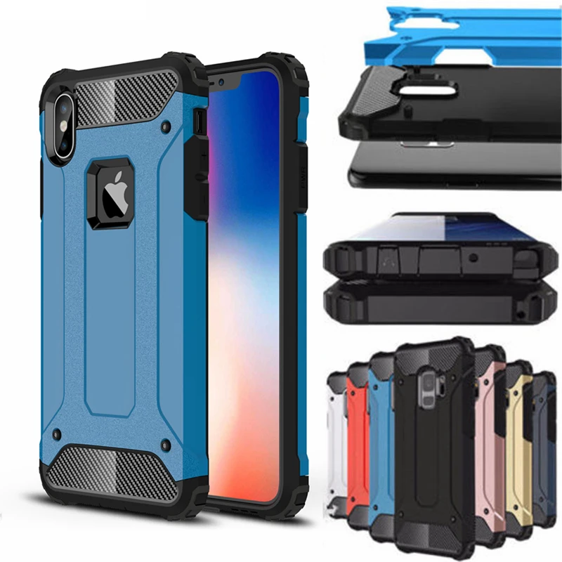 Бампер для iPhone 11 Pro XS MAX X XR 8 7 6S Plus 5s SE Гибридный Жесткий ПК силиконовый прочная