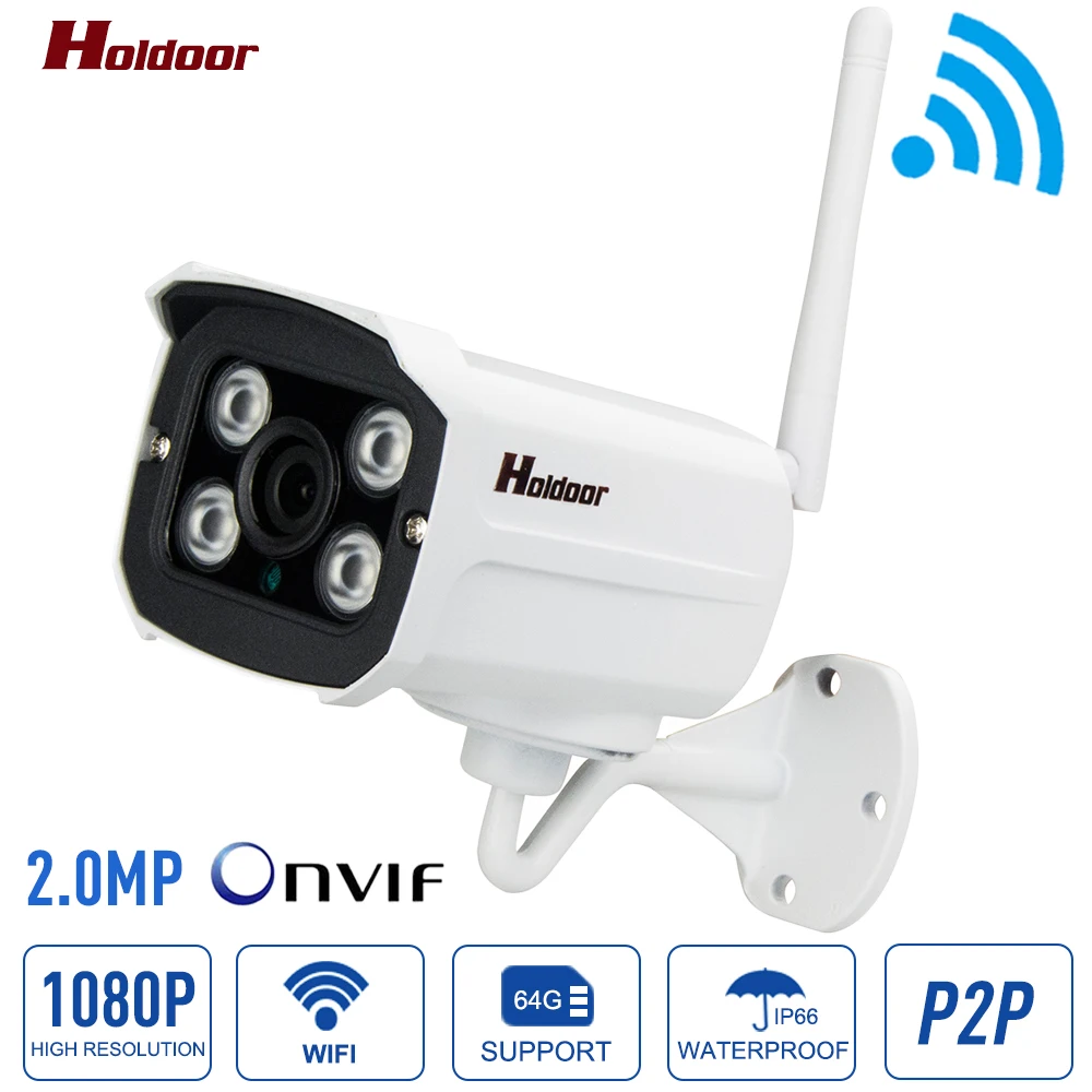 

IP Camera Wireless 1080p Waterproof CCTV Security System WiFi Outdoor Onvif Surveillance Camera Support Micro SD Card Max 64GB