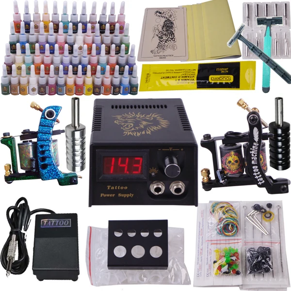 New Tattoo kits for beginners 54 colors Tatttoo complete set of tattoo