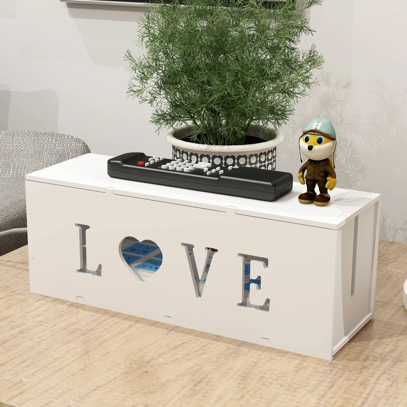 

PVC Wire Storage Box Household Cabel Box Organizer Power Cord Hidden Boxes Computer Finishing Box Socket Tow Line Cases A-124