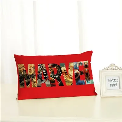 Персонализированные Чехлы для подушек с супергероями модные креативные украшения для дома 30x50 декоративный бежевый льняной чехол для подушек - Цвет: 6