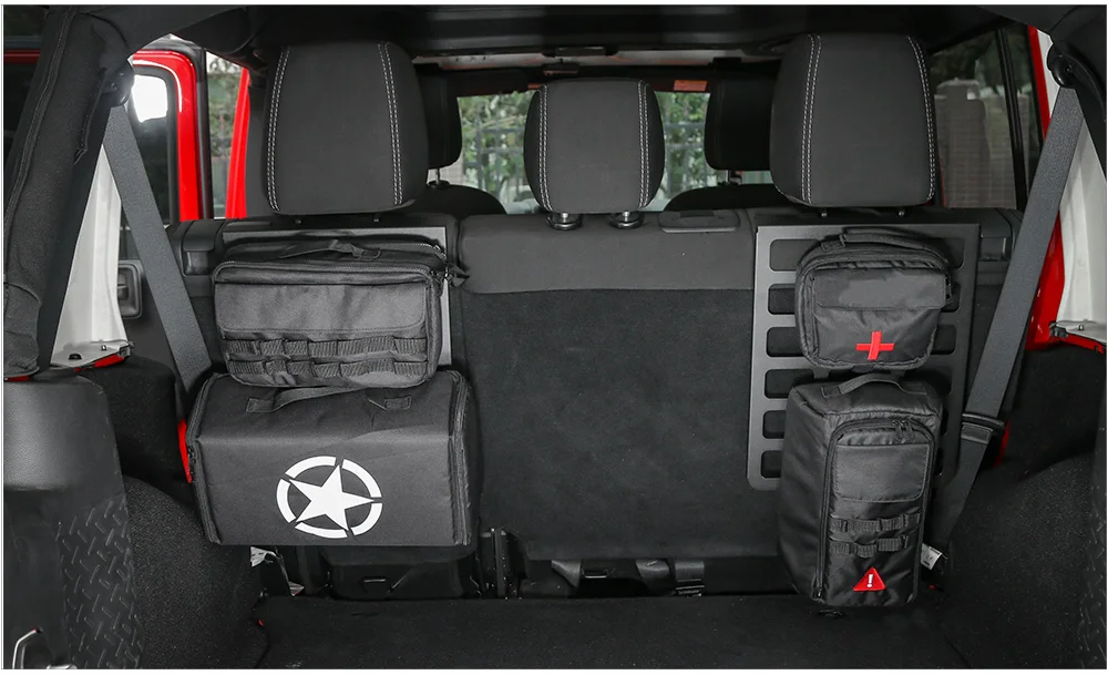 SHINEKA, лучшие продажи, железное крепление к спинке сиденья, полка для багажника, держатель для багажа, автомобильный Стайлинг для Jeep Wrangler JK 2007
