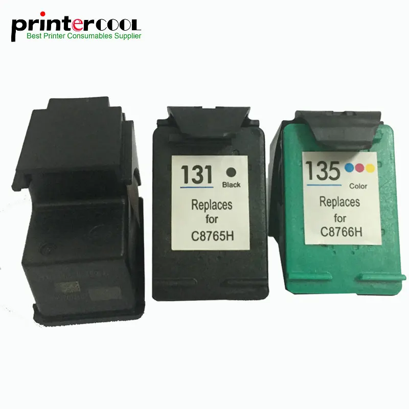 Einkshop пополнен картридж Замена для HP 131 135 deskjet 460 5743 Photosmart 2573 PSC1600 1613 2350 принтера|ink