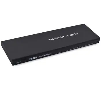 

Top Deals 1x8 HDMI Splitter, One In Eight Out HDMI Splitter Audio Video Distributor Amplifier, Support Full HD 3D& /60HZ(EU Pl
