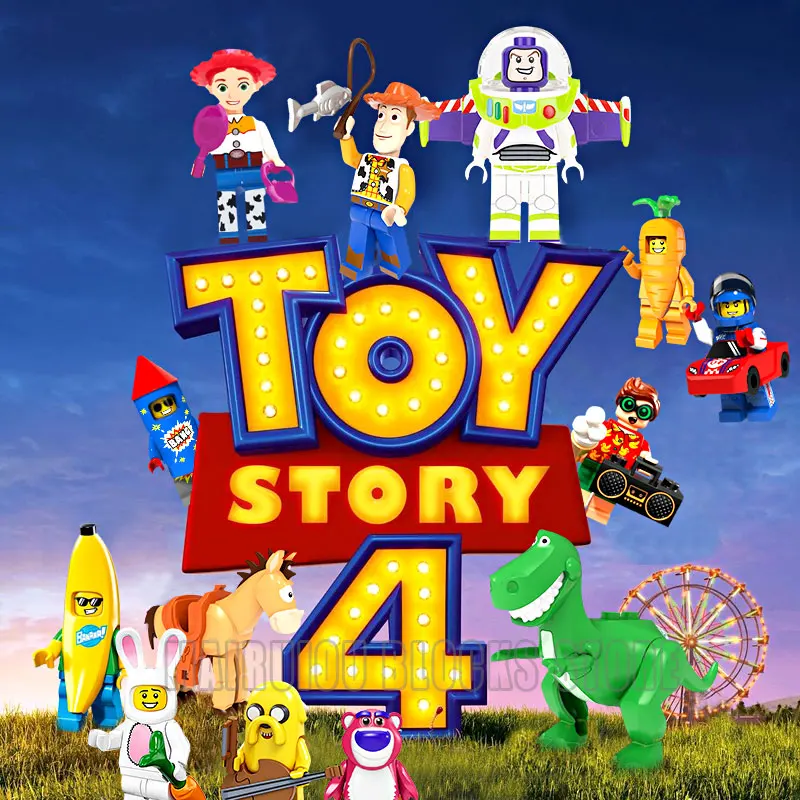 

Single Sale Toy Story Legoing Figures Buzz Lightyear Woody Jessie Cartoon Building Blocks Legoings Friends Toys for Children Kid