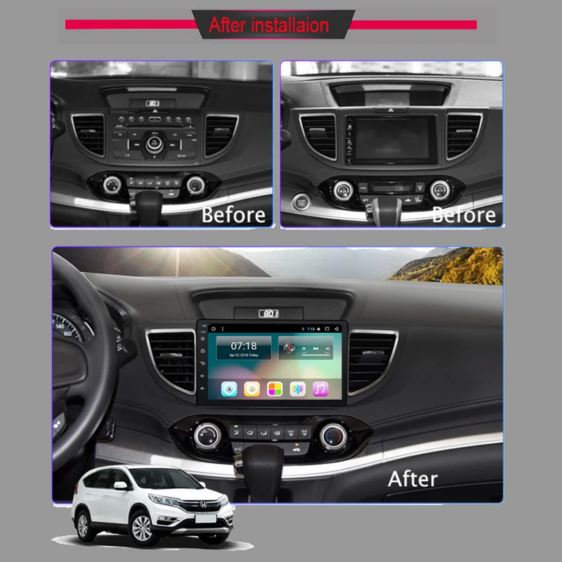 Clearance 10.1" Android Car DVD Multimedia Player GPS For HONDA CRV 2012 2013 2014-2016 audio car auto radio stereo navigator bluetooth 12