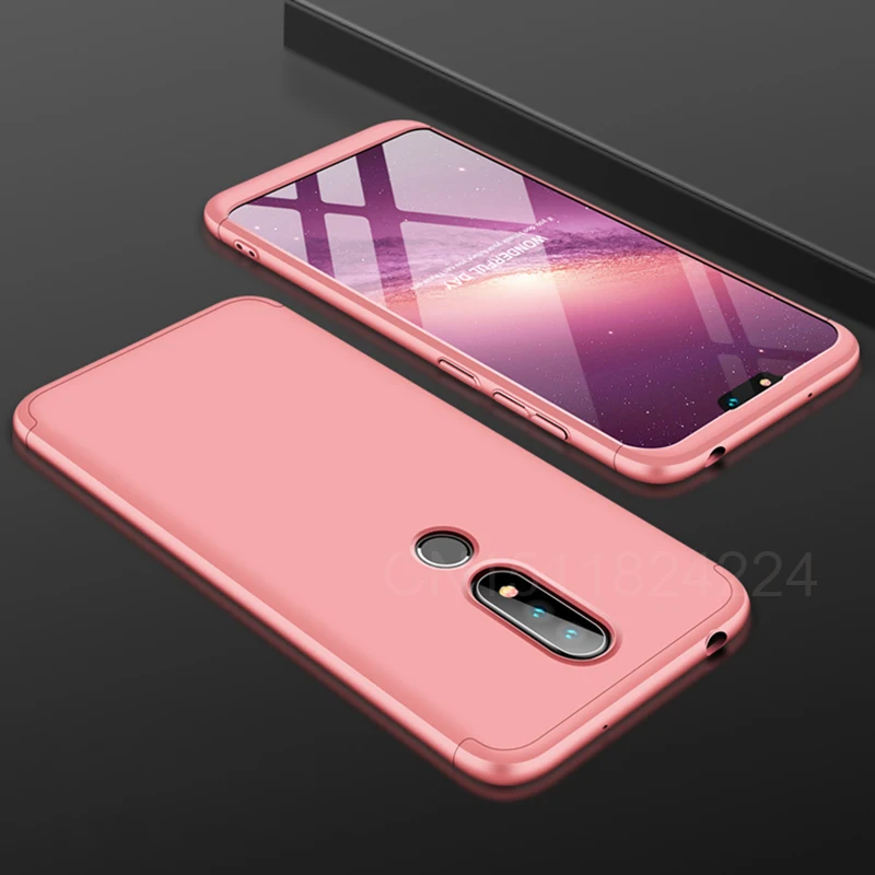 Phone Cases For Nokia 6.1 Plus Case Full Matte Back Cover For Nokia X6 2018 TA-1099 5.8 inch Bumper Shell Cover (6)