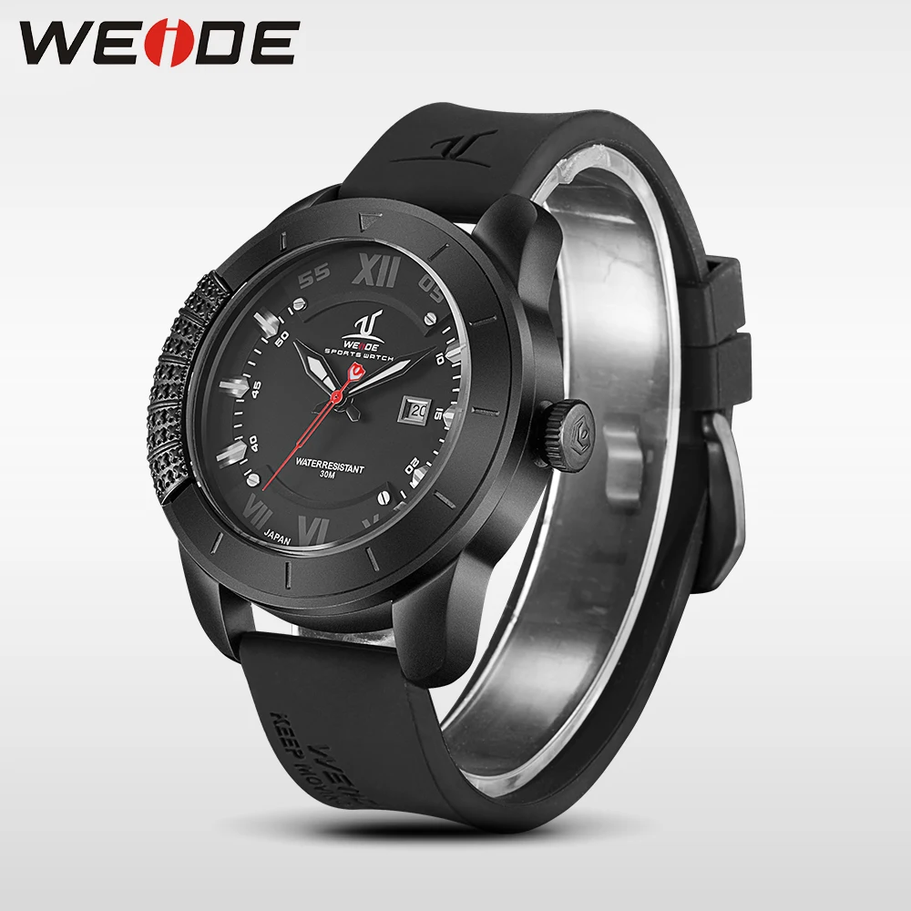 WEIDE mens quartz watches top brand luxury sport analog water resistant wristwatch men Auto Date masculino automatic role watch