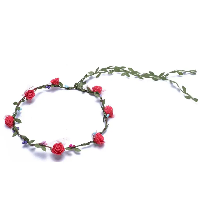 

opening promotion-Flower headband wreath bridal bridesmaid headdress jewelry flower