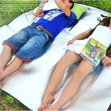 Водонепроницаемый двухслойный алюминиевый изоляционный коврик для кемпинга из пеноматериала одеяло подушка коврик для кемпинга Туризм 200*150 см