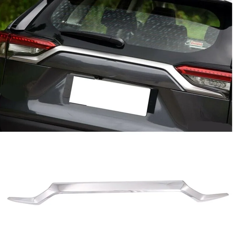 

Accessories Car For TOYOTA RAV4 2019 2020 abs Auto Decoration Rear Trunk Streamer Tail Gate Cover Trim 1pcs