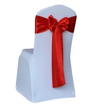 25 шт./партия, свадебные украшения, кресло, атласные ленты атласное с галстуком бабочкой, повязка-лента для гостиницы, свадьбы, банкета, банта