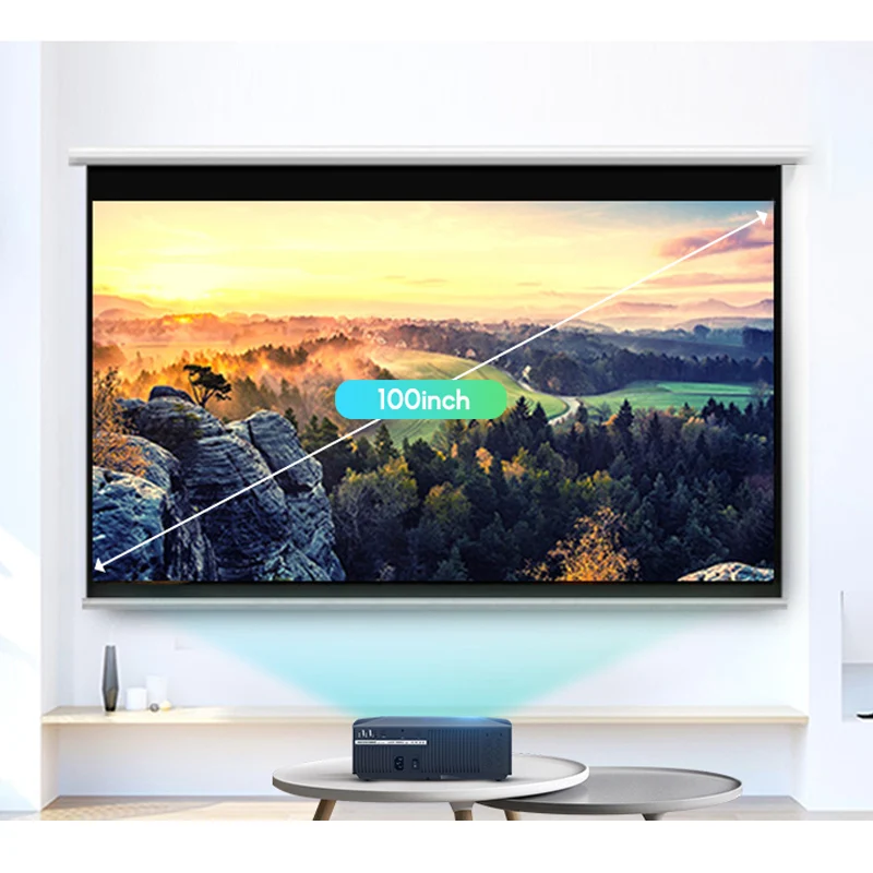 WZATCO F30 Full HD проектор 5500 люмен 1920x1080 Разрешение светодиодный проектор для домашнего кинотеатра видео проектор 3D проектор android 9,0