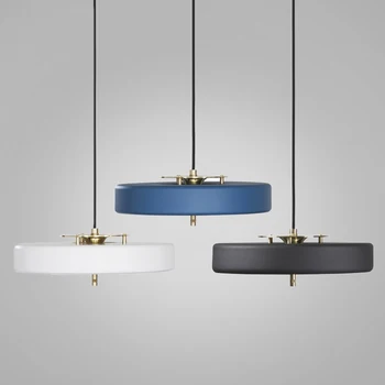 

British designer Nordic discus pendant light concise post modern coffee hotel living room hanging lamp