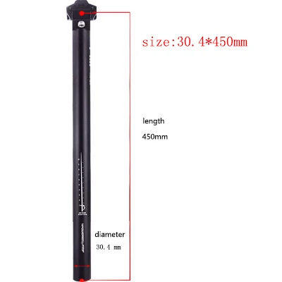 Велосипедный Подседельный штырь 27,2 алюминиевый сплав MTB дорожный велосипедный Подседельный штырь труба Сверхлегкий матовый Подседельный штырь для велосипеда велосипедные детали - Цвет: 30.4-450mm