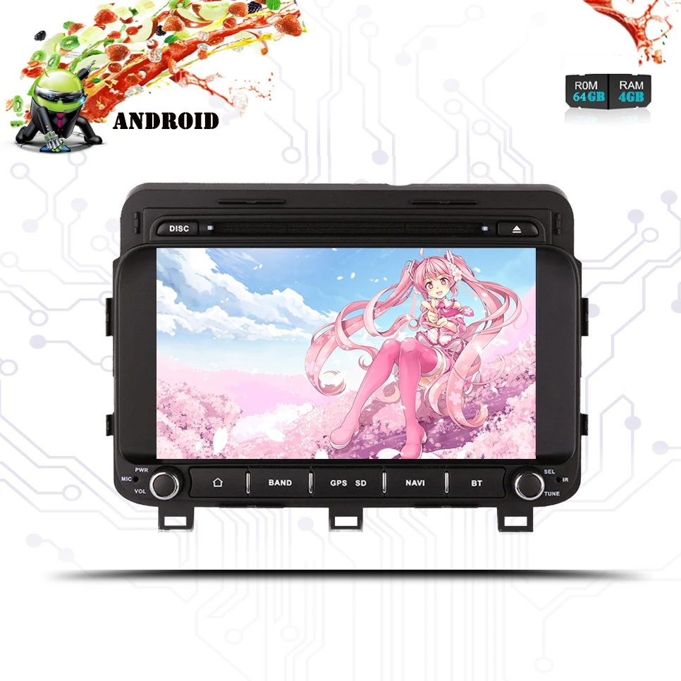 Top 4G RAM 64G 8 Core Android 9.0 Car DVD GPS Navigation Multimedia Player Car Stereo for Kia K5 Optima 2014 15 16 Auto BT head Unit 1