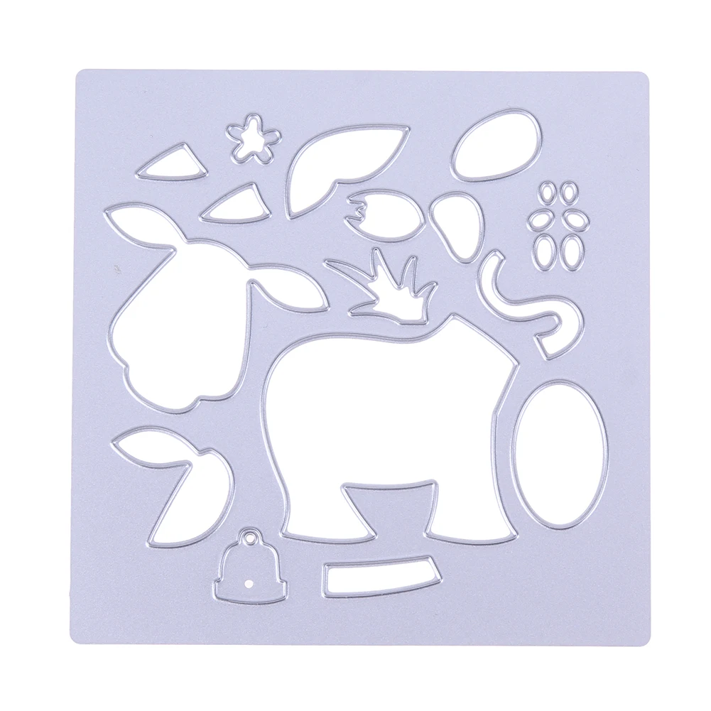 Gado de leite Vaca Puzzle Artesanato Em Metal De Corte Morre Stencils para DIY Scrapbooking Selo Álbum de fotos Decorativo Embossing Morre