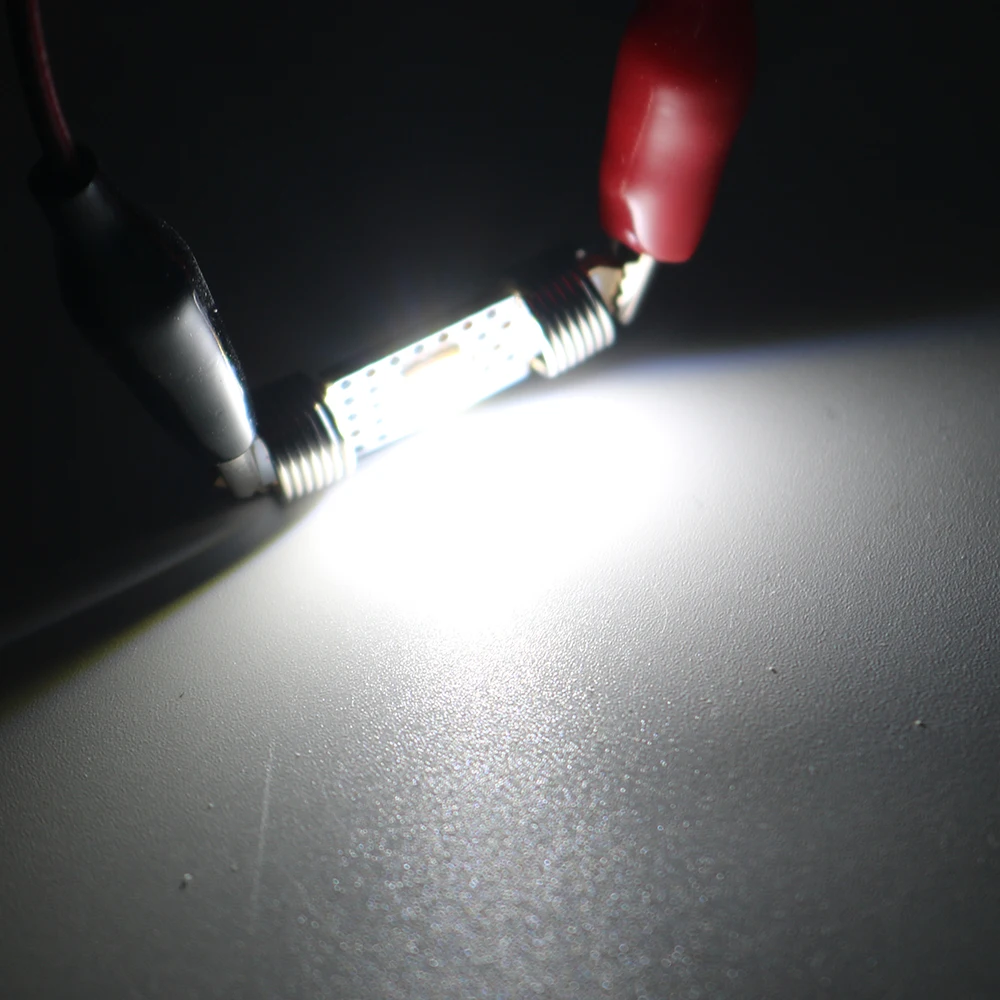 YSY 50 шт. гирлянда 31 мм 36 39 41 Светодиодная лампа C5W C10W супер яркая 5050 SMD авто интерьер