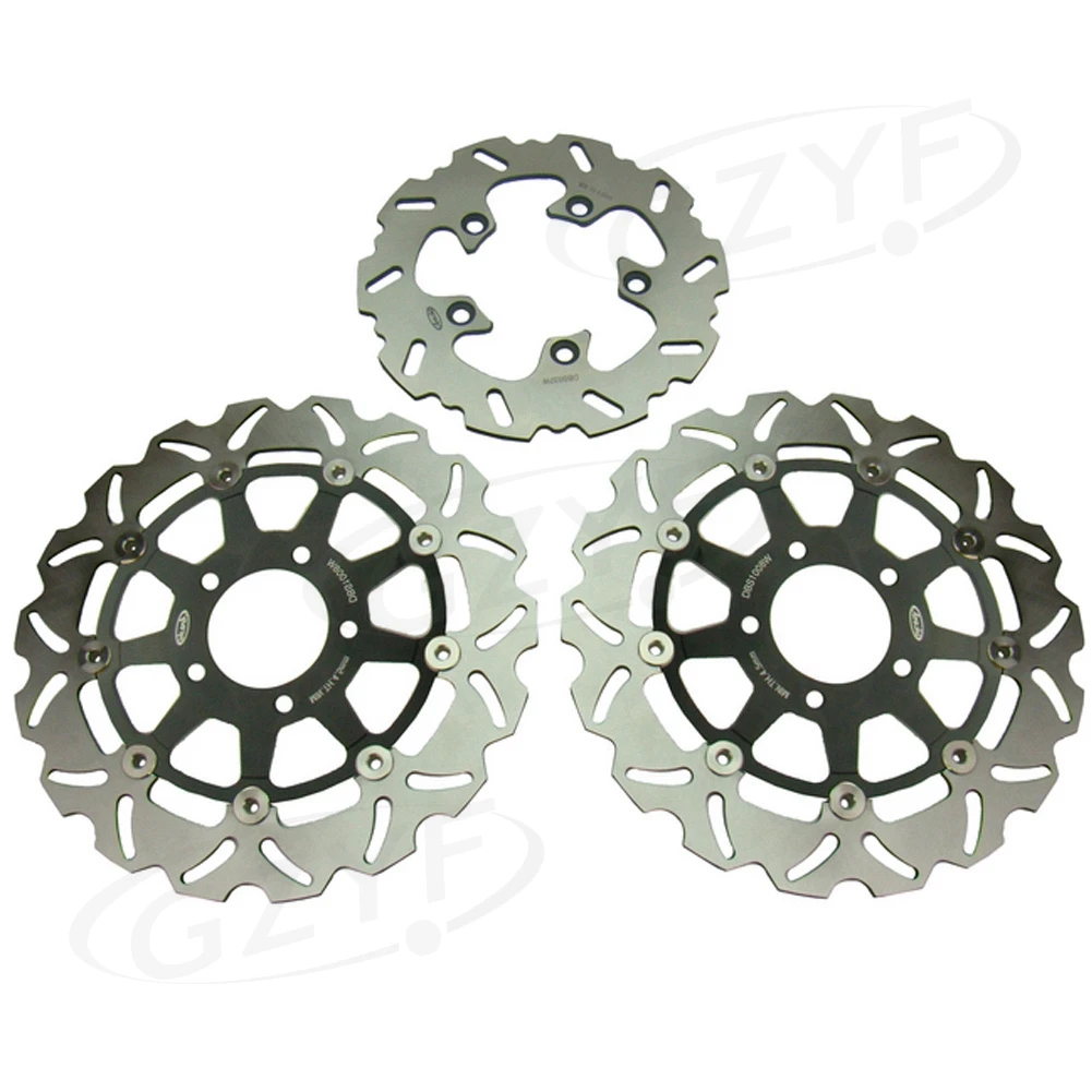For Suzuki GSXR 600 750 GSXR600 GSXR750 K4 2004 2005 & GSXR 1000 K3 GSXR1000 2003 2004 Front Rear Brake Disc Rotors Set Floating For Suzuki GSXR 600 750 GSXR600 GSXR750 K4 2004 2005 & GSXR 1000 K3 GSXR1000 2003 2004 Front Rear Brake Disc Rotors Set Floating