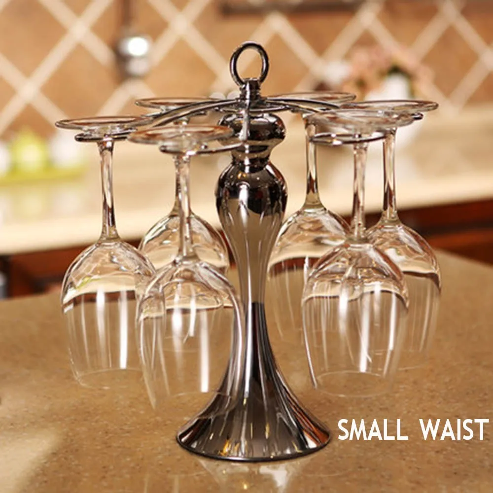 Modern Hanging Wine Glass Racks Holder Champagne Stemware Holder Wrought Iron Wine Rack Bar Wine Rack Glass Cup Holder KC1282 (4)