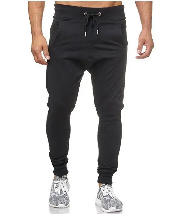 Мужские повседневные тренировочные штаны спортивные штаны мужские осенние мужские брюки мужские модные штаны для фитнеса спортивные штаны для бега - Цвет: Черный