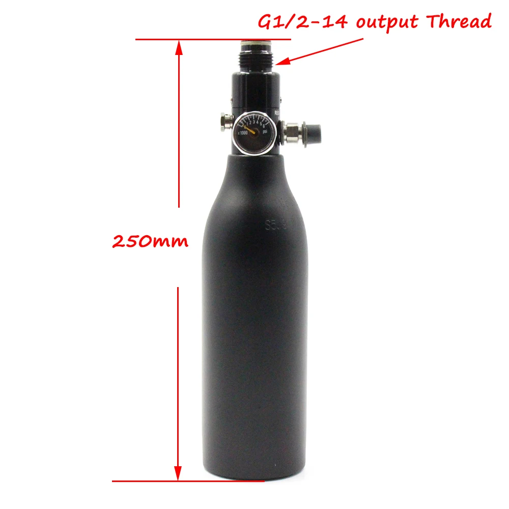 QUPB PCP Пейнтбол 0.26L газовый баллон высокого давления HPA бак 5/8 18 UNF резьба с