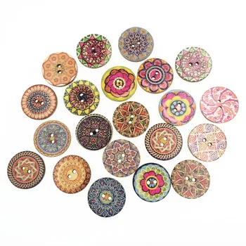 

50Pieces DIY Mixed Wooden Buttons For Clothing Scrapbooking Accessories Decorative Button Craft Sewing Supplies Wholesale Botao
