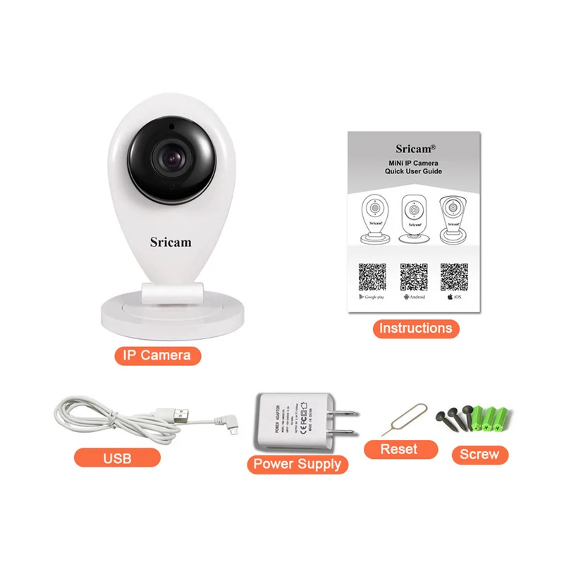 Sricam SP009 мини Камера Wi Fi IP 720 P 1.0MP CCTV Беспроводной безопасности Видеоняни и