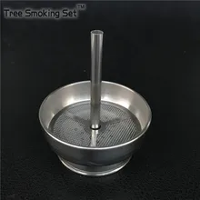 Металлический сплав CharcoalSmoking чаша аксессуары для кальяна дизайн 1 ручка металлические щипцы для кальяна алюминиевая чаша для кальяна TXI0006