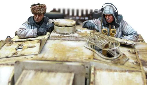 

1/35 Resin Figure German Stug Crew 2pc/set Model Kits