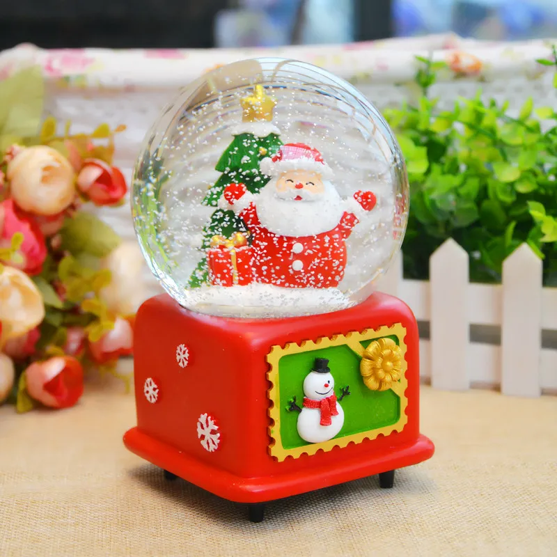 Toys For Children Christmas Gift Santa Claus Snowman Moose Glass Electronic Toys Snow Lamp Music 90s Toys Interactive Pet Game