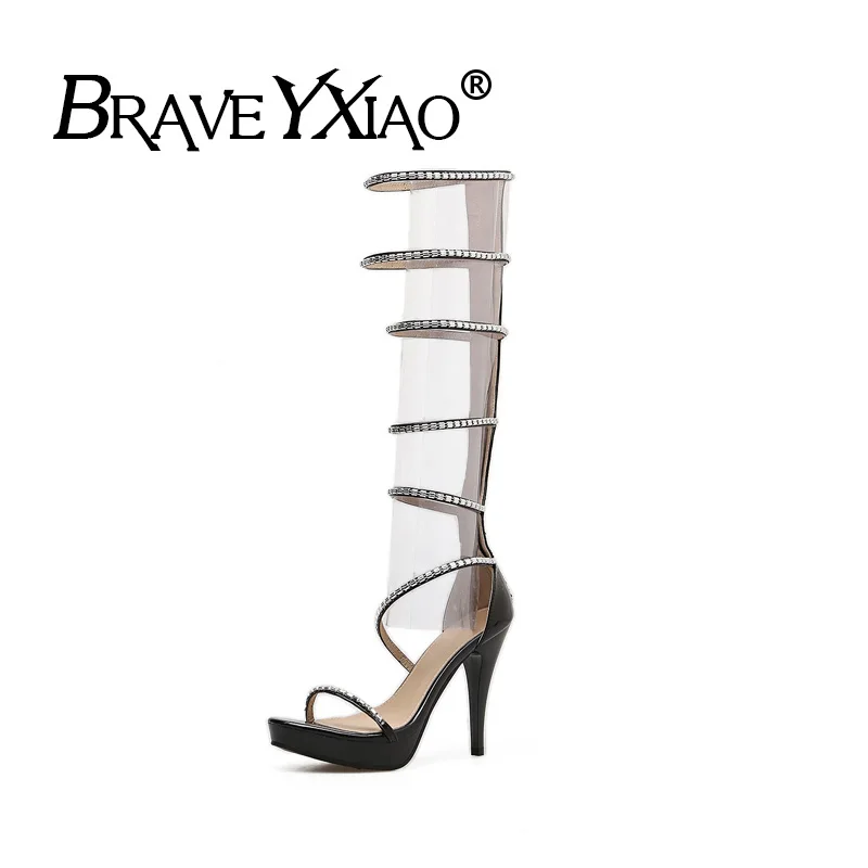 

Fashion 2019 Ins Summer High Heels Women Rome Sandals Sexy Ladies Party Shoes Women High Heels Sandals Super High Heel B053