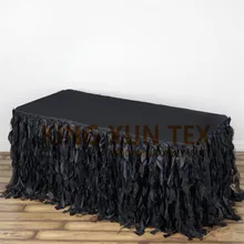 4 шт. плетеная тафта стол юбка \ свадебный стол ткань плинтус украшения