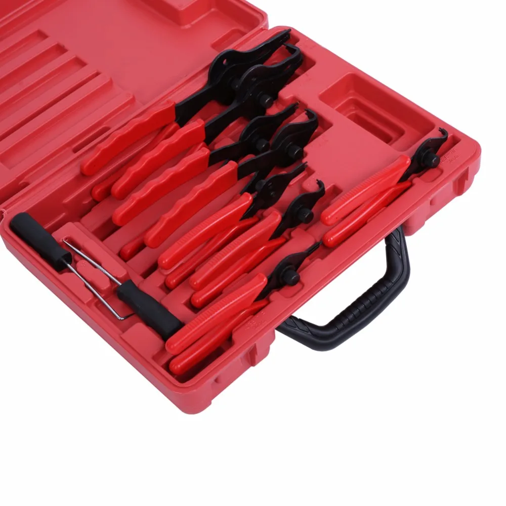 Snap Ring Plier Set 11pc Mechanic PRO Circlips w//Case Car Truck Motorcycle NEW